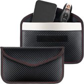 Sac SBG Faraday - Sac de blocage de téléphone universel - Sac de blocage de téléphone RFID - Pochette pour clés de voiture - Sac de blocage de signal - Carbone