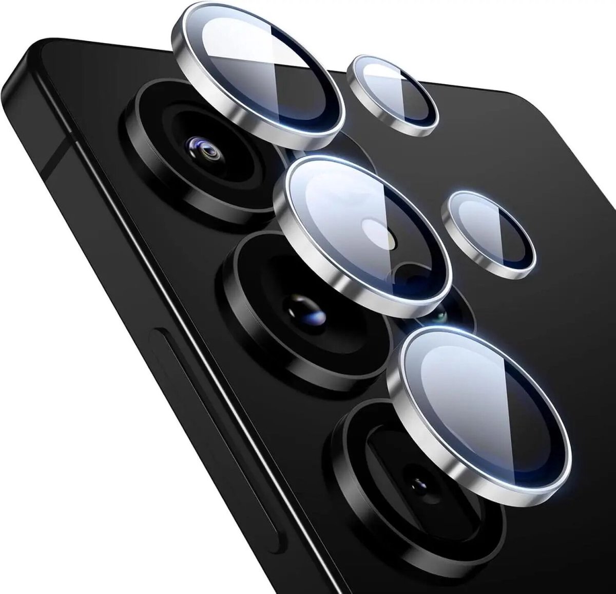 ESR Camera Lens Protector Geschikt voor Samsung Galaxy S25 Ultra - 9H Tempered Glass - Case Friendly - Zilver