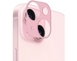 Rosso Camera Lens Protector Geschikt voor Apple iPhone 15 / iPhone 15 Plus | Camera Bescherming | Case Friendly | Ultra Dun Glas | Roze