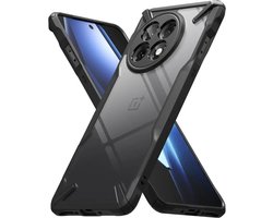 Ringke Fusion X | Hoesje Geschikt voor OnePlus 13R | Back Cover | Militaire Standaard | Zwart