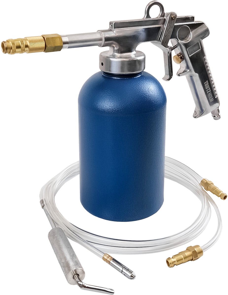 TRUTZHOLM Holle Ruimte Spuitpistool - Heavy Duty Bekerpistool Perslucht - Bodembescherming Set Met Haak & Rond Mondstuk