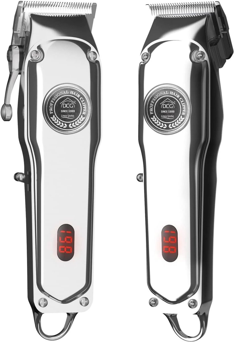 Professionele Tondeuse - Haar Trimmer - Thuis Kapsel Maken - Metalen Behuizing - 193 mm Lengte - Zilver