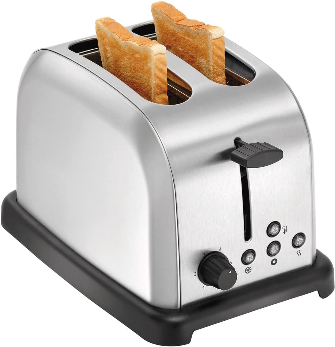 Professionele Broodrooster - Dubbele Sleuf Rooster - Ontbijt Bereiden - Bagel Functie - 21.5D x 34W x 22H cm - Zilver