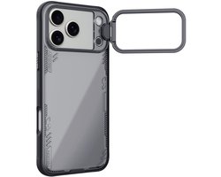 Nillkin Hoesje Geschikt voor iPhone 17 Pro Max - IceBlade Prop Magnetic - Compatibel met MagSafe - Back Cover met Camera Bescherming / Kickstand Standaard - Duurzaam - Zwart