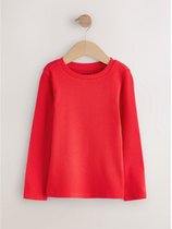Next - Meisjes - Geribbelde top met lange mouwen - Rood