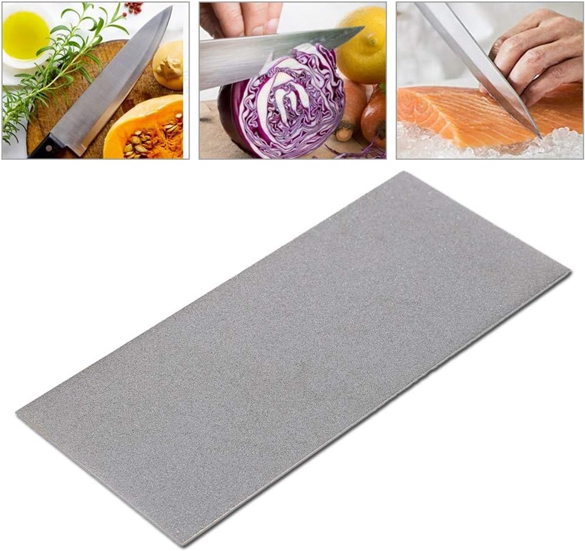 SnelShoppen - Diamond Plate Slijpsteen voor Keuken - Diamanten Slijper voor Messen - 80-3000 Grit - Dunne Polijststeen - Hoogwaardige Slijpsteen voor