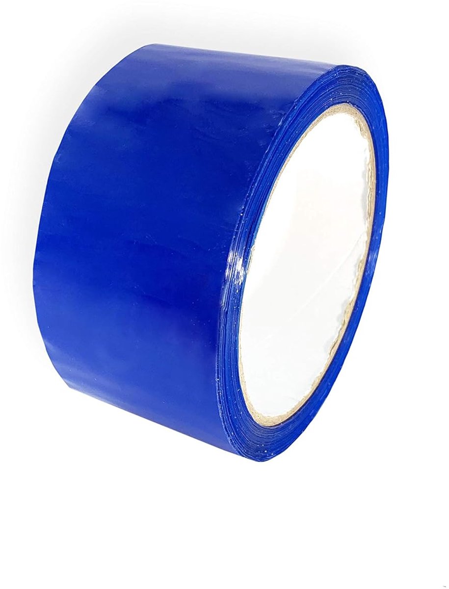 SnelShoppen - Hoge Kwaliteit Adhesive Packaging Tape 48mm x 66m - Kleefband - Voor Verpakking en Verzenden - Blauw - Sterk en Duurzaam - 2 inch x 72 y