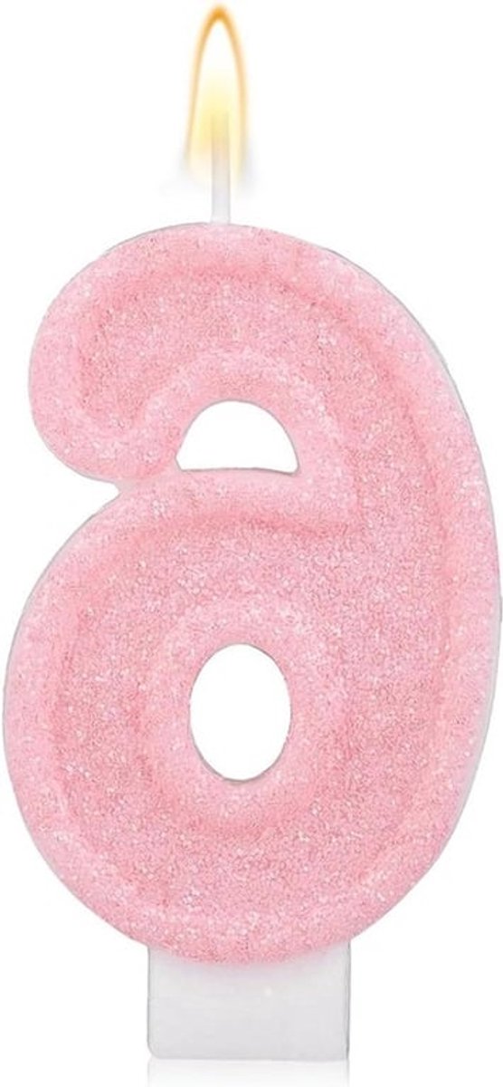 Feestelijke Roze Verjaardagskaarsjes voor Jubileumtaartdecoratie