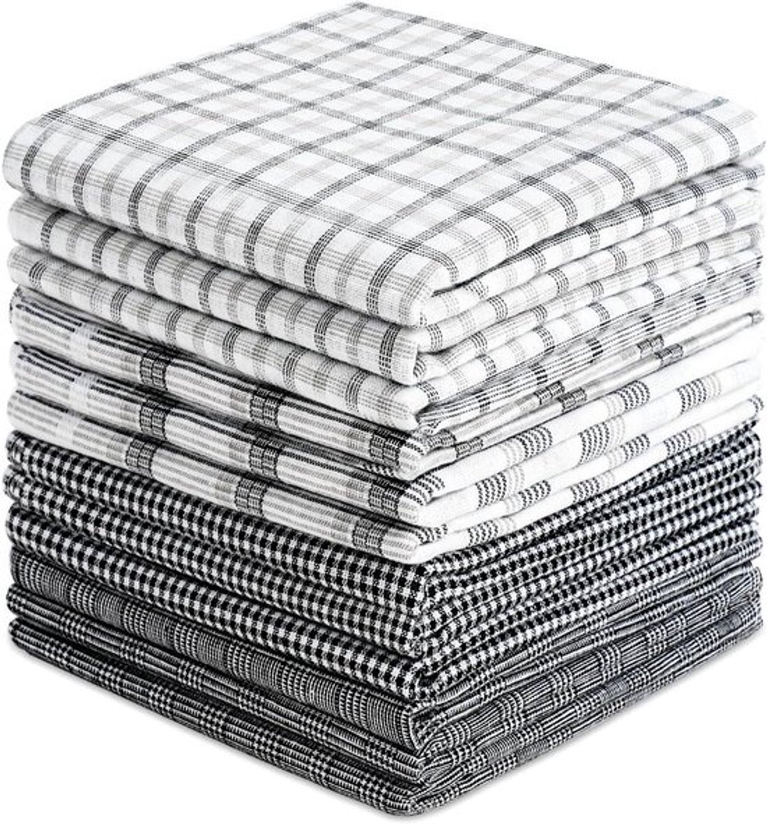 Zakdoeken voor heren, zachte katoenen premium zakdoeken (12 stuks)