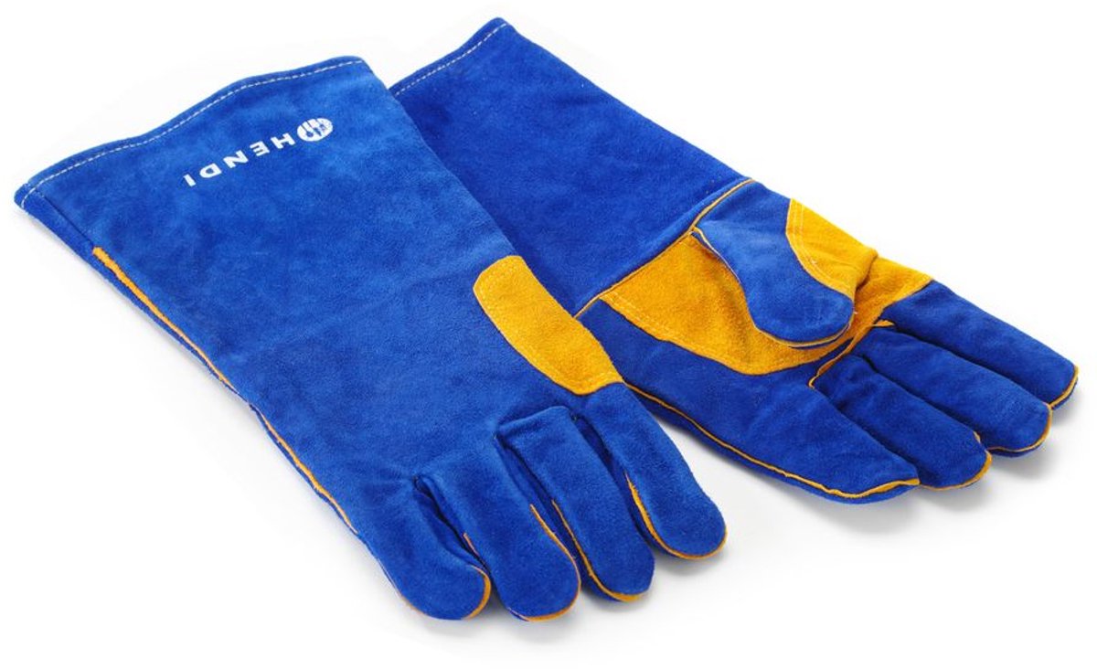 HENDI - Hittebestendige handschoenen, leer