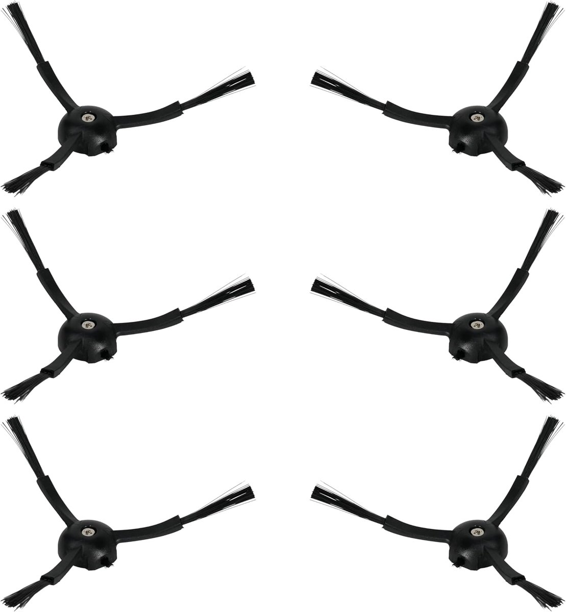 SnelShoppen - Side Brushes voor Robotstofzuiger, Compatibel met S8 MaxV Ultra, S8 Pro Ultra, Q Revo, Q8 Max, 6 Stuks, Duurzaam Nylon voor Effectieve H