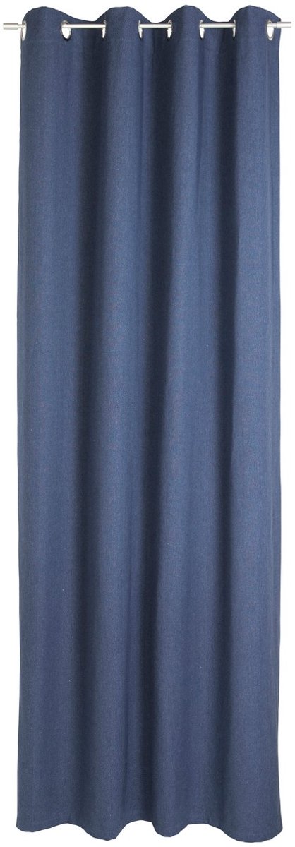 Monique gordijn blauw 140x260cm (8rings)