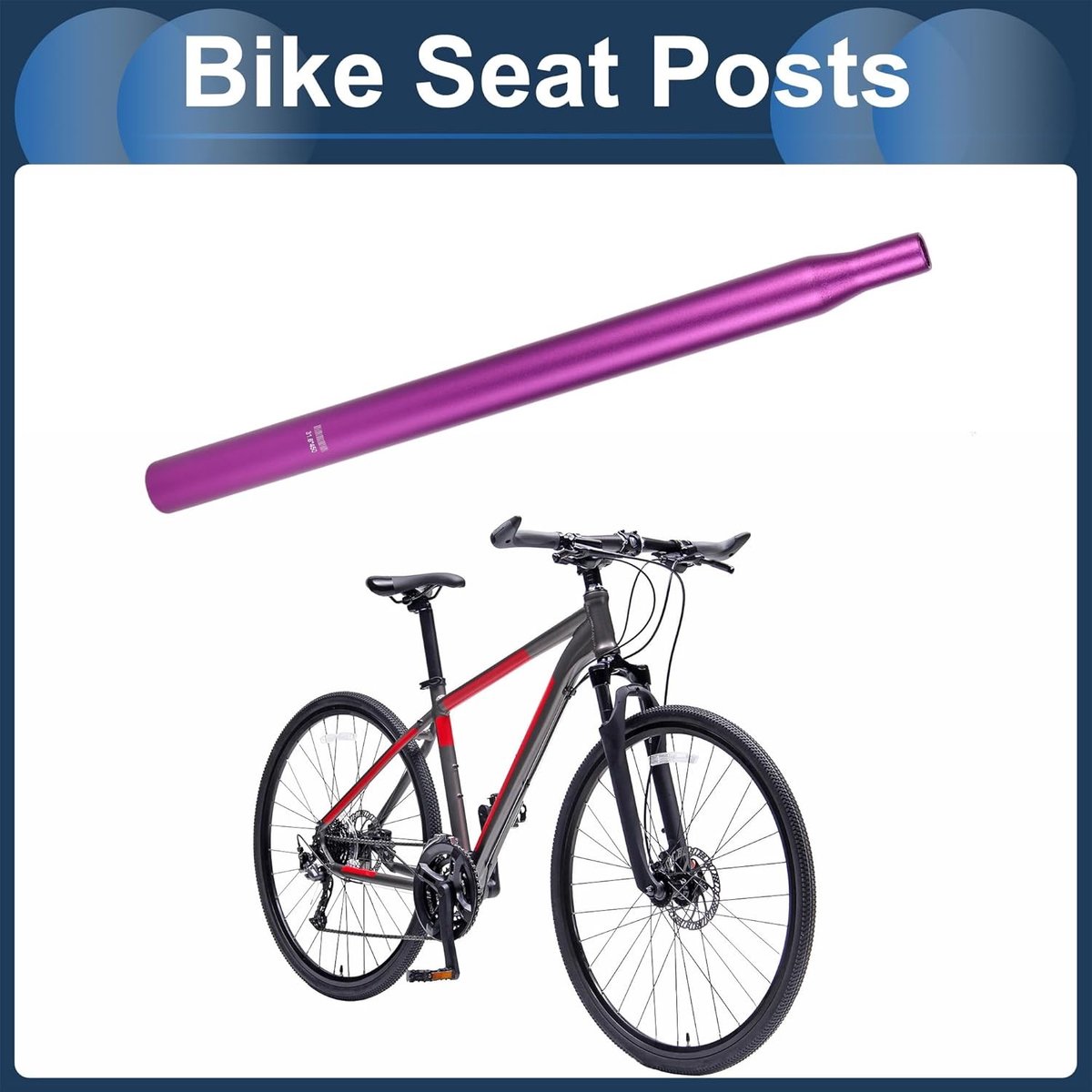 Verstelbare Zadelpen 31.6x450mm van Aluminium Legering - Lichtgewicht Fietsaccessoire voor Comfortabel Fietsen