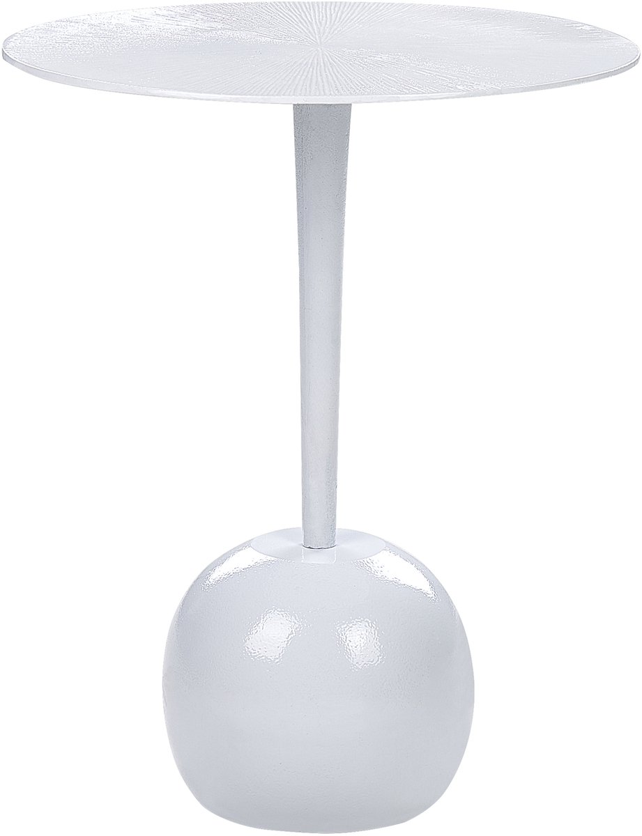 EUCLA - Bijzettafel - Wit - Aluminium