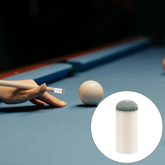 SnelShoppen - 20 Stuks Billiard Cue Tips 12mm - Pooltafel Accessoires - Vervangtips voor Snooker & Biljart - Ideaal voor Billiard Liefhebbers — afbeelding 2