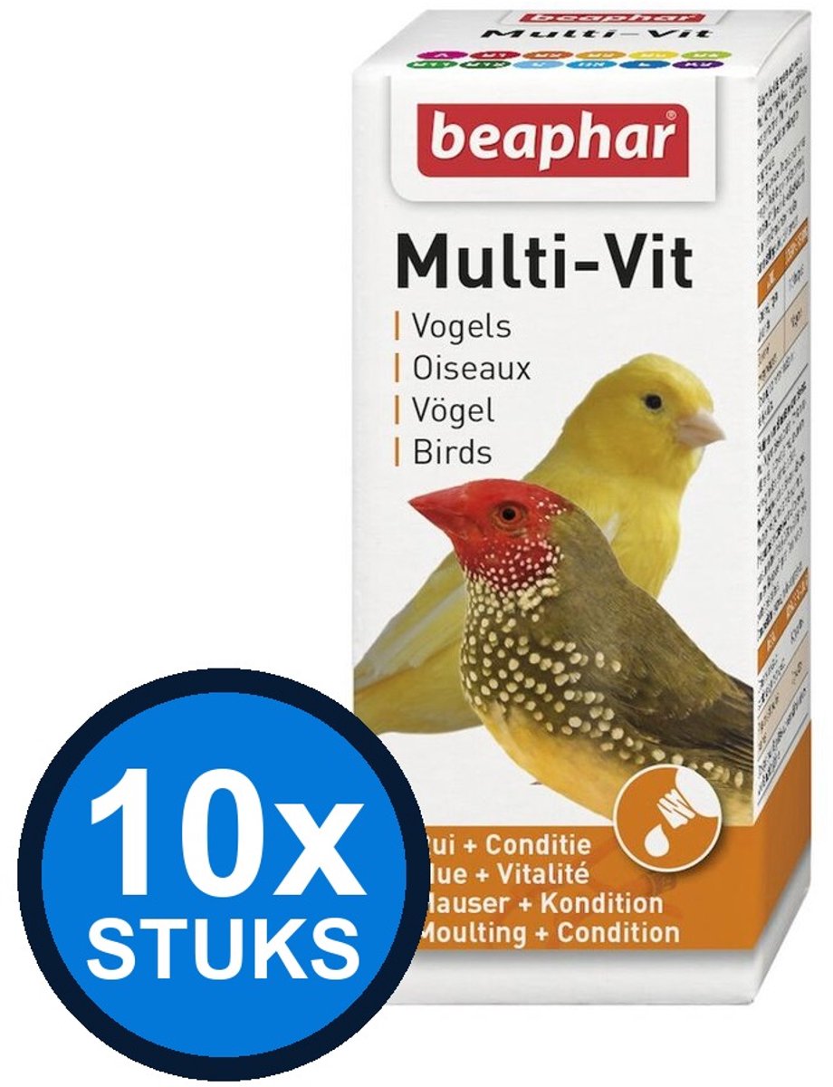 10x Beaphar - Multi-vit vogel 20ml