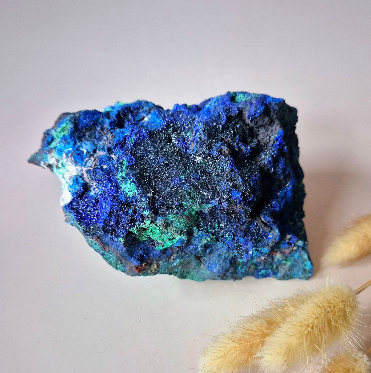 XXL Druzy Zeldzame Azuriet-Malachiet Ruwe Schitterende Edelsteen 1125gram – Sprankelende Natuurlijke Kracht