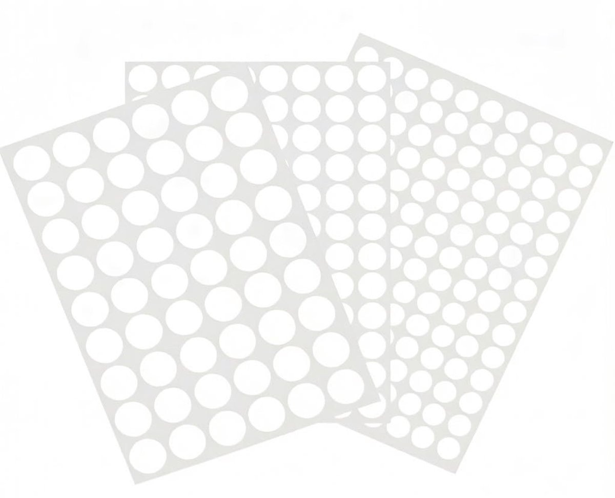 Dailygoods- Schroefafdekkingen 290 Stuks - Zelfklevend - PVC - Waterdicht - Antislip - Duurzaam - Afdekkap