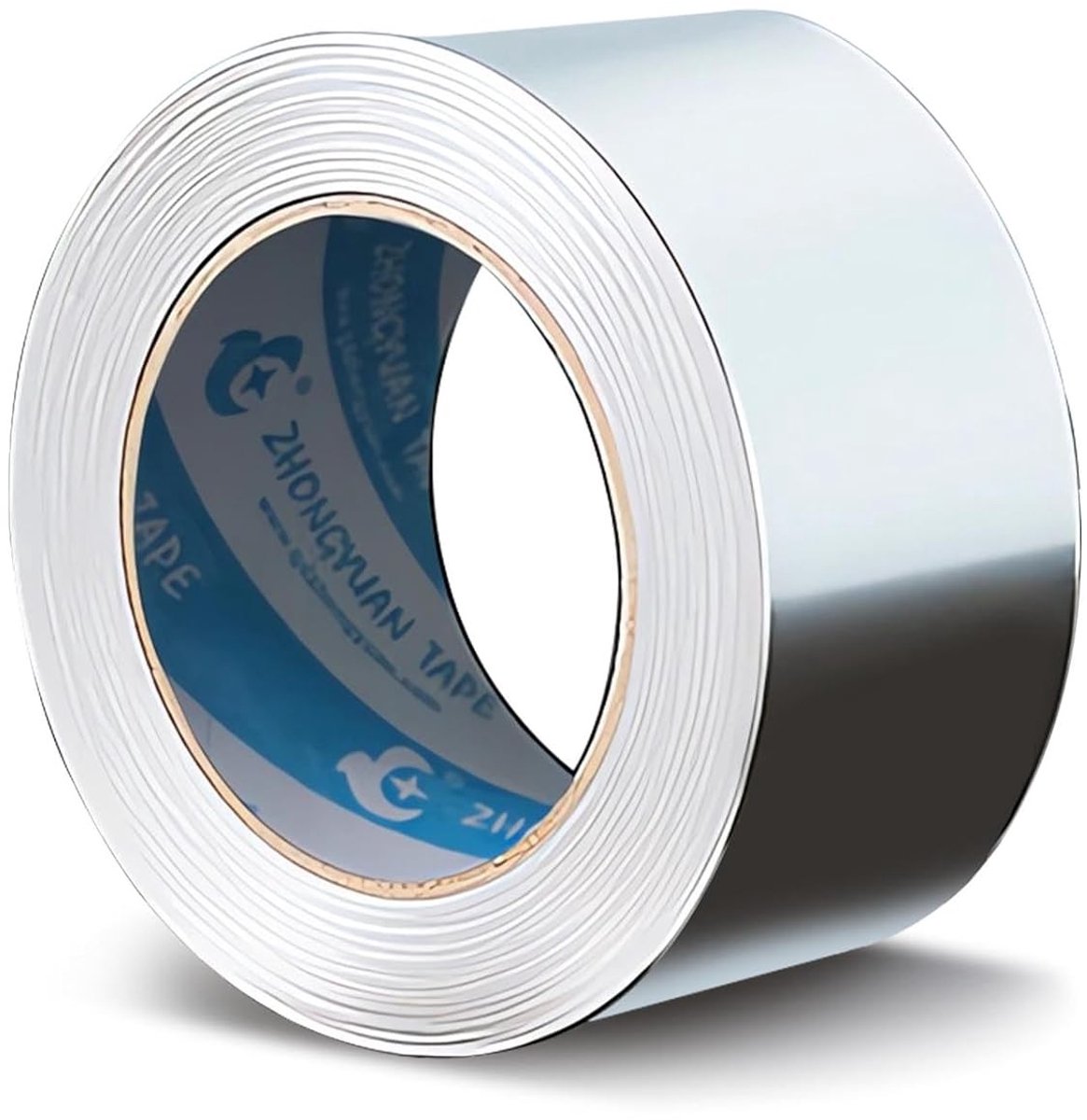 Hoge temperatuur aluminium tape voor reparaties, afdichting en isolatie van metalen oppervlakken (0,10 mm x 5 cm x 20 m)