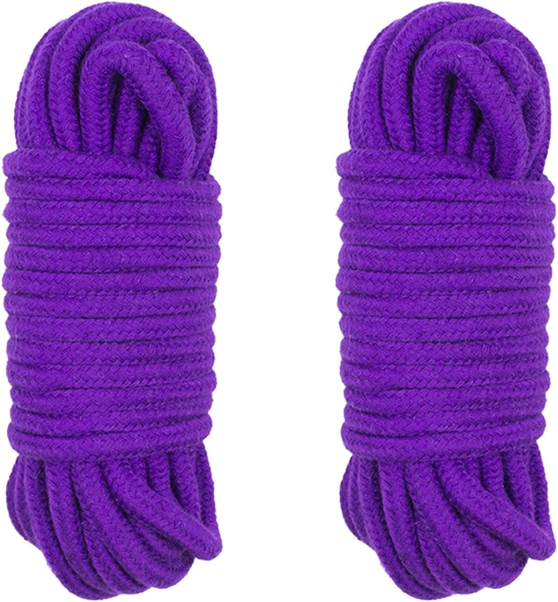 SnelShoppen - 2 Stuks Katoenen Touw, Gevlochten Koord, Polypropyleen Touw, 10m Lang, 6mm Dik, Voor Camping, Tuinieren, Varen, Trekkoord, Huisdier, Kli
