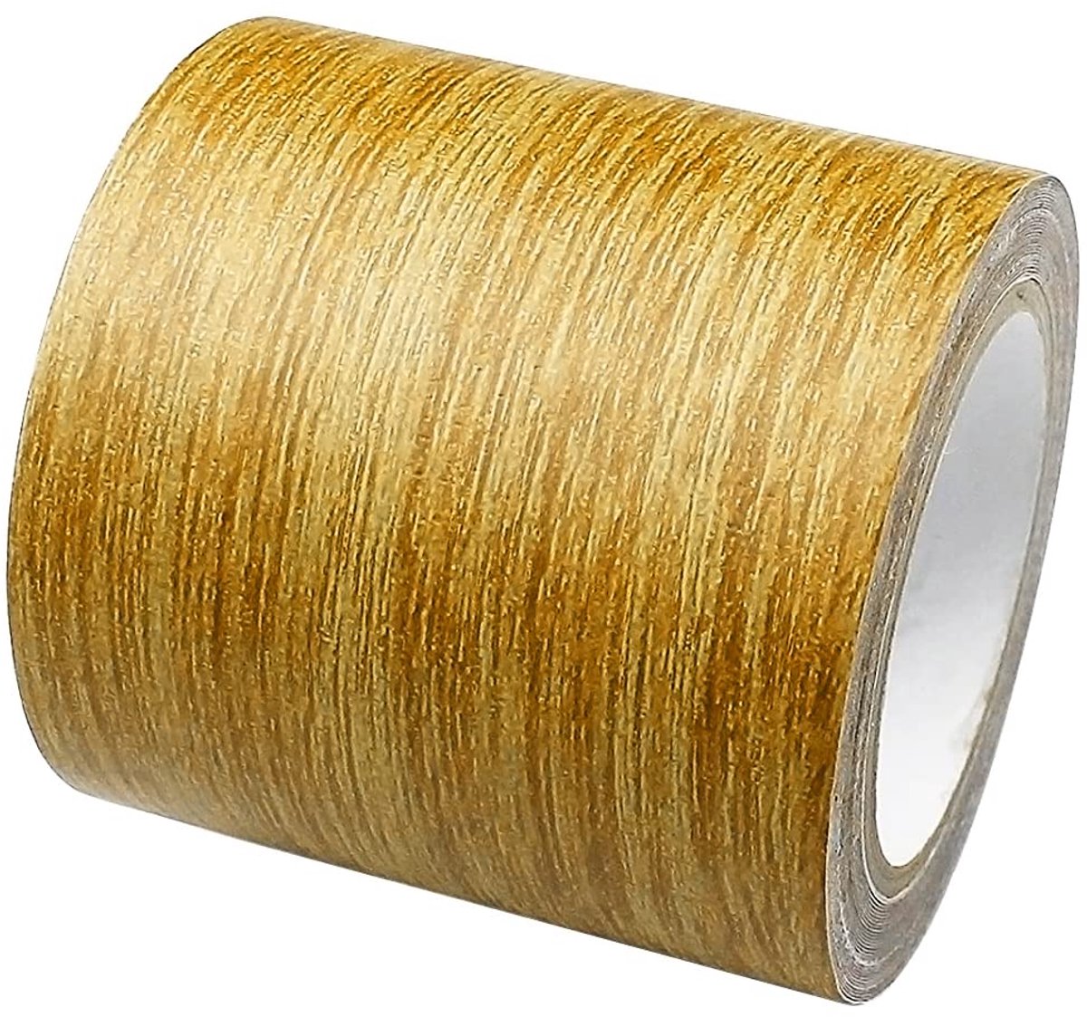 SnelShoppen - Wood Grain Zelfklevende Tape - Meubelherstel Duct Tape - Waterdichte Renovatie Tape voor Deuren, Vloeren, Plinten - Gouden Eiken Houtstr