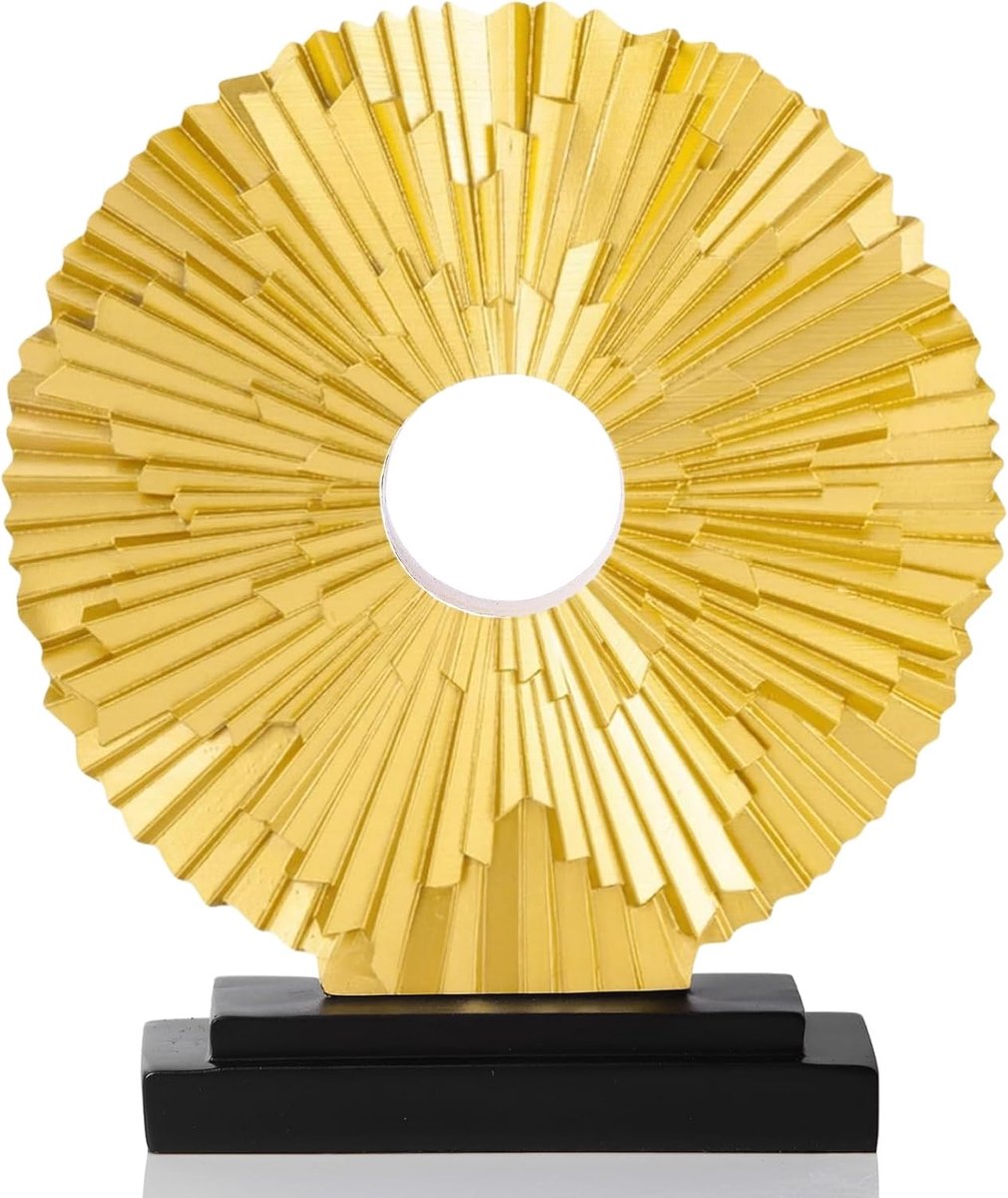 SnelShoppen - Modern Abstract Art Resin Statue - Gouden Home Decor Accenten voor Woonkamer, Eetkamer, Kantoor, Tafeldecoraties, Keukenplank Decoratie