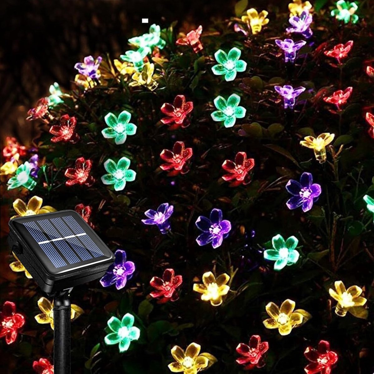 Solar String Lights 12M 100LED - Waterproof kersenbloesem verlichting - 8 lichtmodi - Perfect voor feesten - ShopVlot