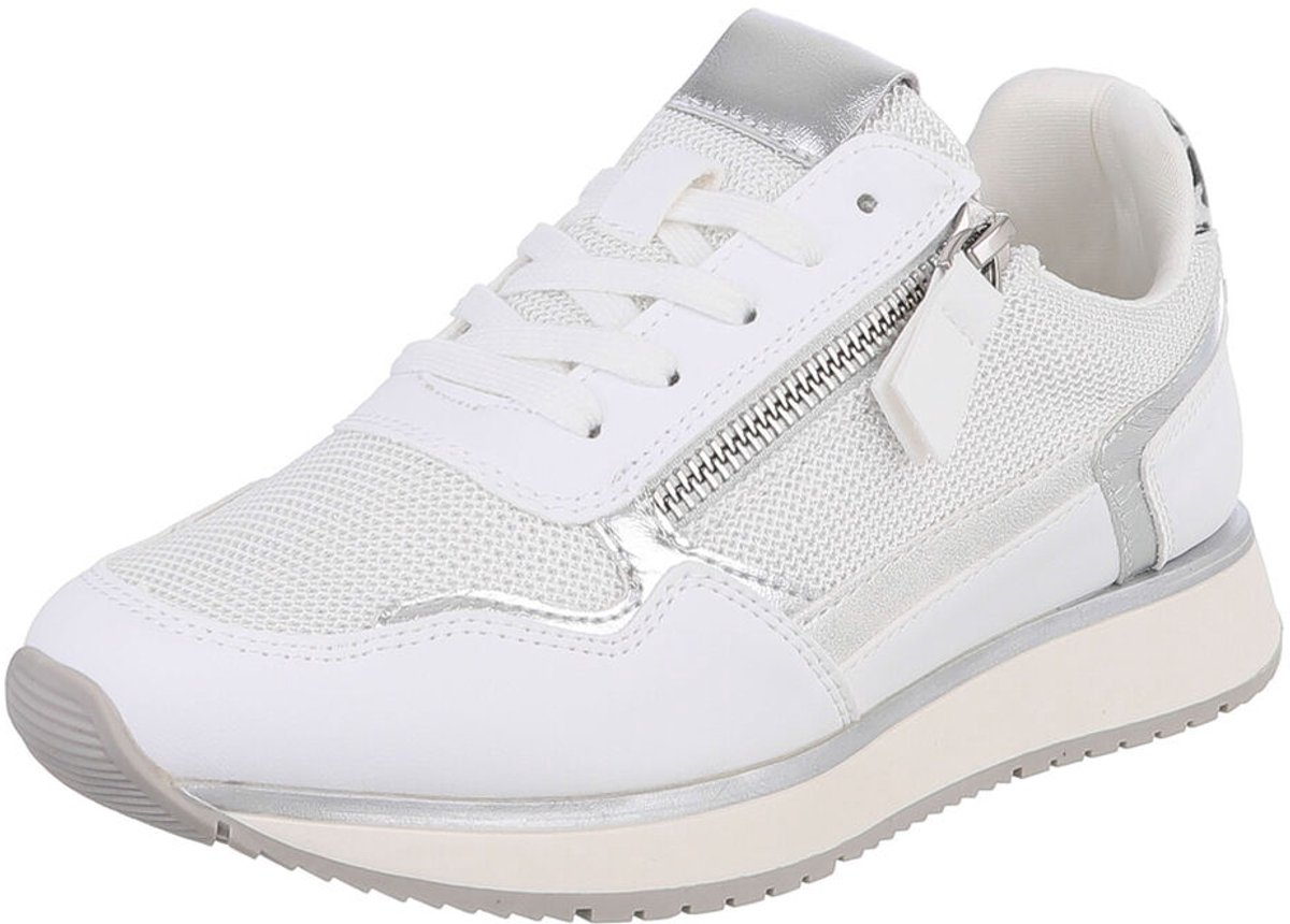 Sneaker - Vetersluiting en Rits - Dames Mt:36