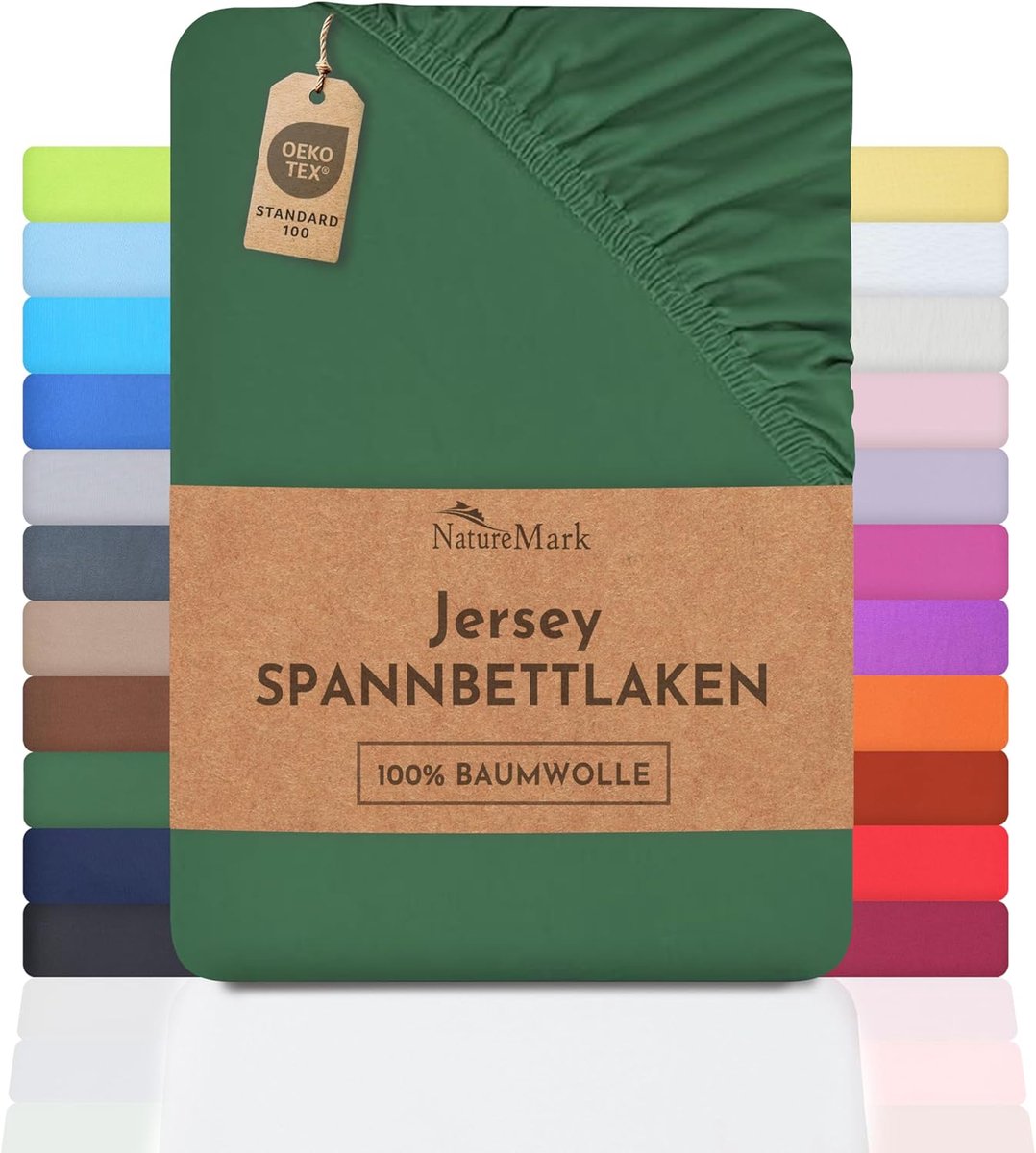 SnelShoppen - Hoeslaken Jersey Katoen 100% in Diverse Kleuren en Maten 90x200 - 100x200 cm, Oeko-Tex Standard 100, Ideaal voor Bedden en Logeerpartije