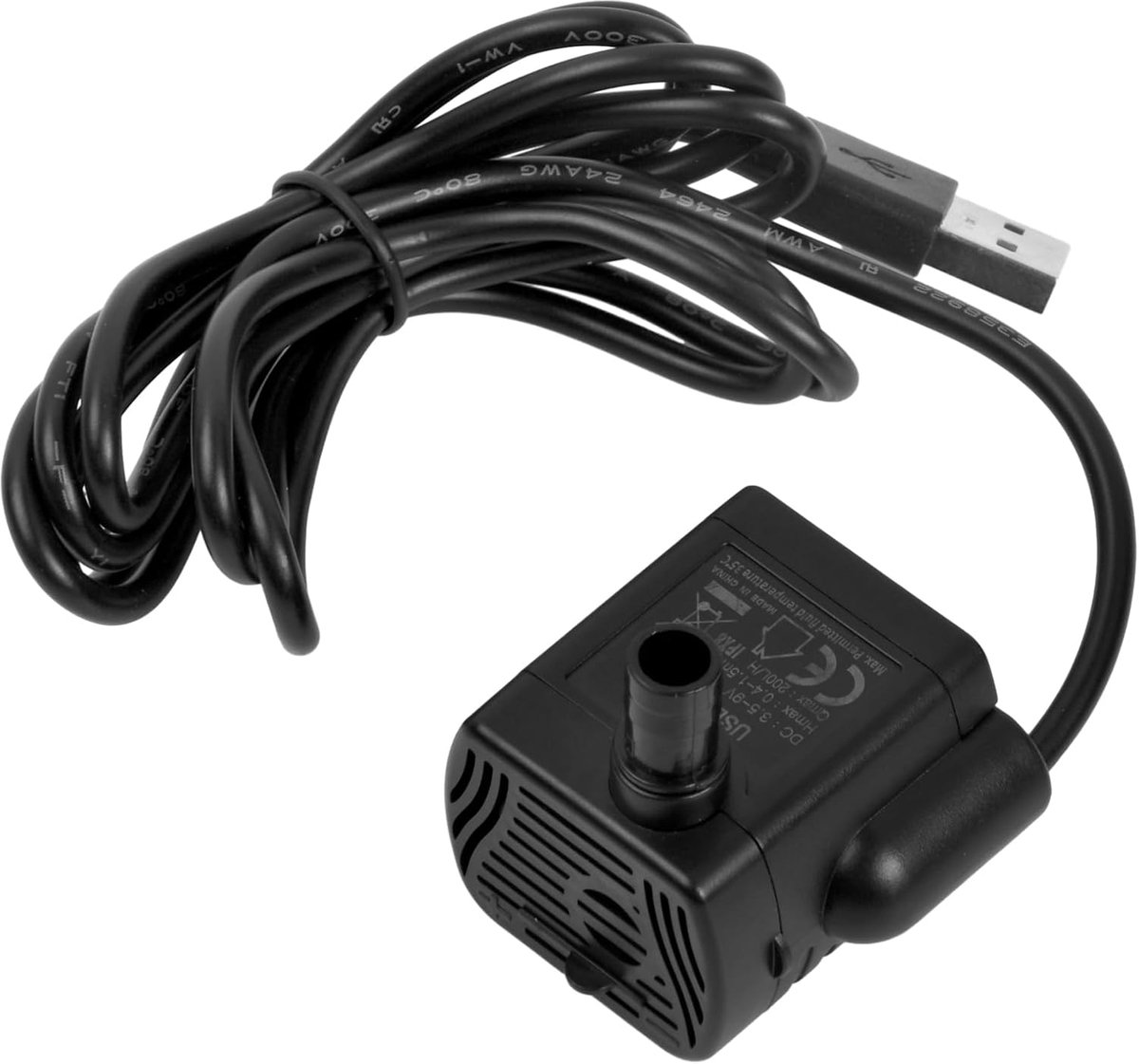 SnelShoppen - Brushless Water Pump Mini USB Aquarium Pomp 200 L/H Submersible Water Circulation Pomp voor Tuin, Vijver, Fontein, Hydroponisch Systeem