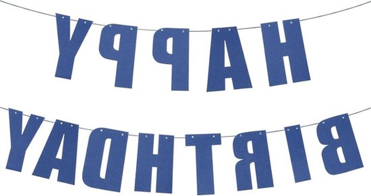 Verjaardagsbanner 40 meter donkerblauw feestdecoratie karton achtergrond
