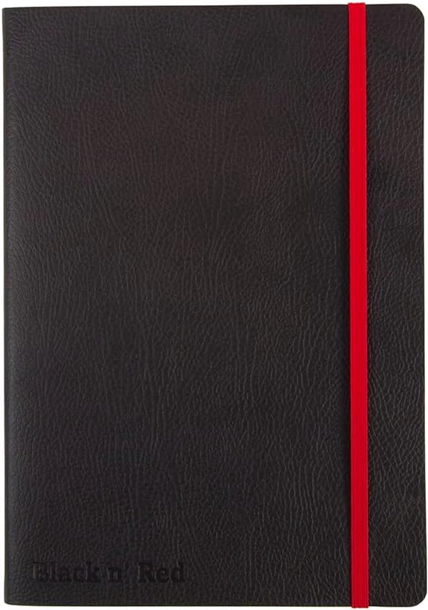 SnelShoppen - A5 Notitieboek met Zachte Kaft, Ideaal voor Notities, School, Werk, Creatief Schrijven, 22 x 15 cm, Zwart, Perfect voor Thuis of Op Reis