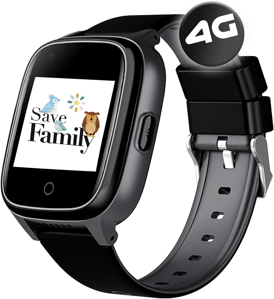 SnelShoppen - GPS Horloge voor Senioren - Valdetectie, SOS, Medicatieherinnering, Gezondheidsensoren, 4G Technologie, Spaanstalige App