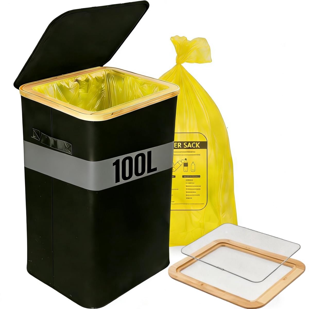 SnelShoppen - Collecting Box Afvalzak Stand - Handige Huishoudelijke Afvaloplossing - Ideaal voor Tuin, Keuken, Feest en Camping - Stevige en Ruime Op