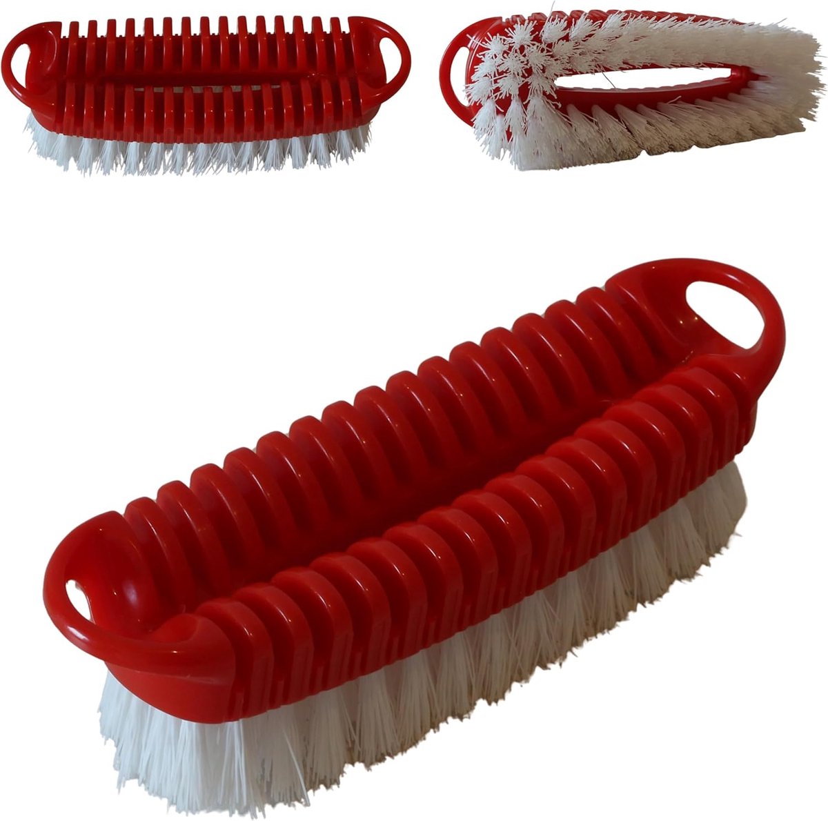 SnelShoppen - Handwasborstel met Perforated Handgreep en Sterke Borstels – Ideaal voor Vlekverwijdering, Voorbehandeling en Handwassen - Made in Italy