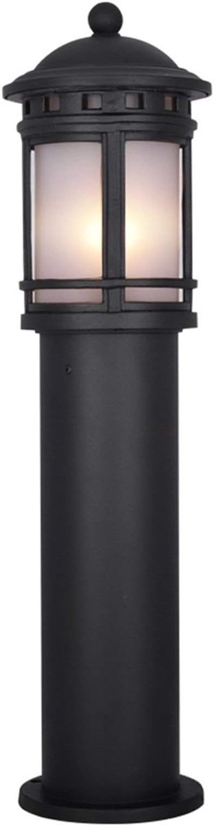 Buitenlantaarn Waterdicht - Oprijlaan Lamp - Tuin Verlichten - Klassiek Metaal Design - E27 Fitting - Antraciet