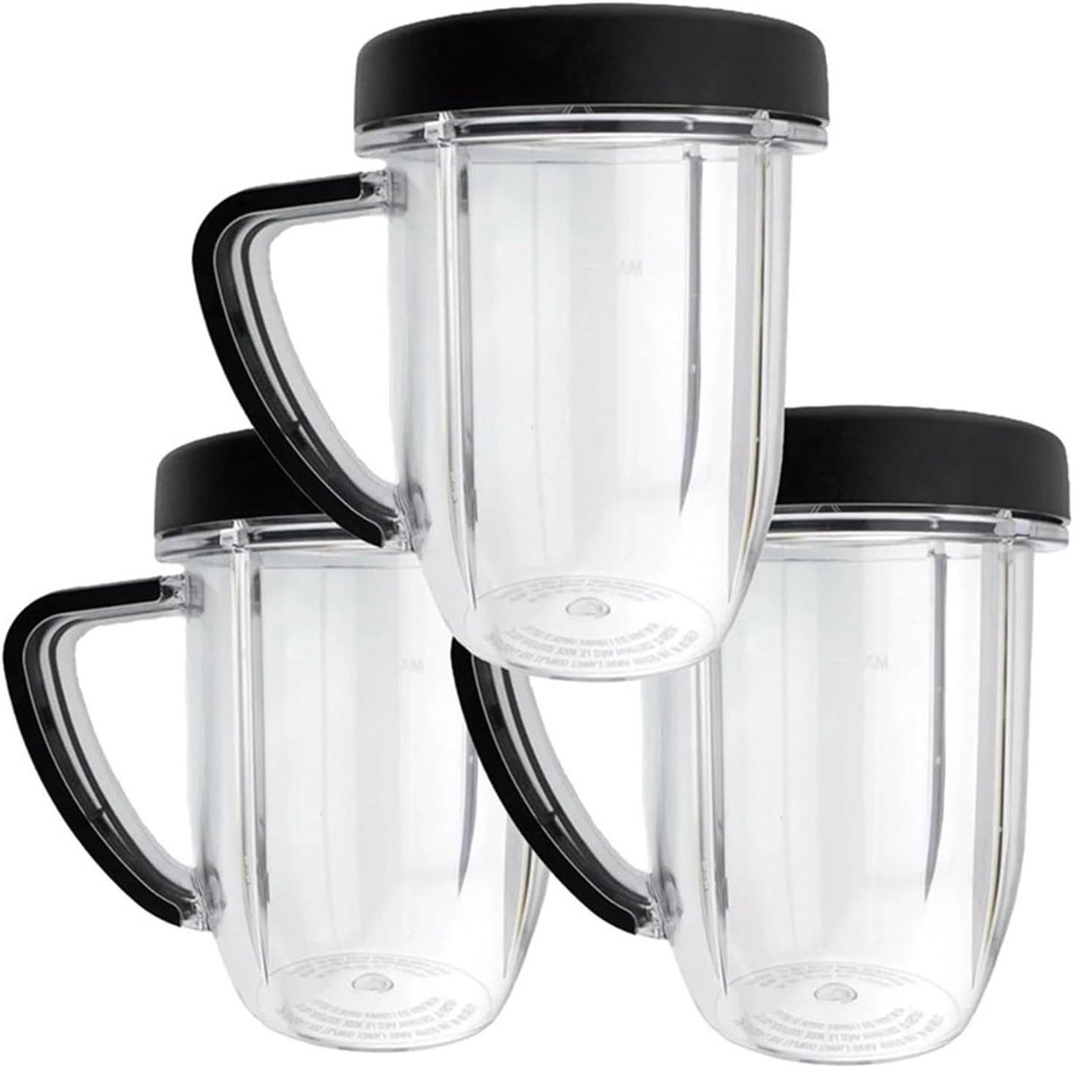 Blenderbeker - Mengbeker Reserveonderdeel - Smoothies Maken - Val- en slagvast - 30 Oz Capaciteit - Transparant