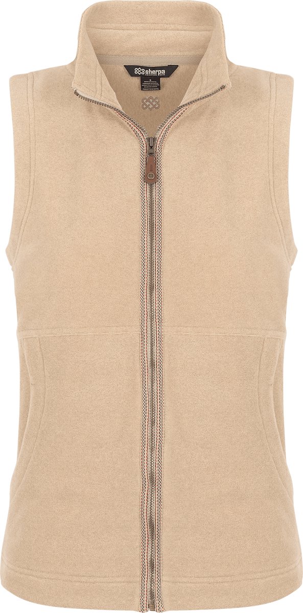 Sherpa Adventure Gear Rolpa Eco dames fleecevest - Bardiya Sand