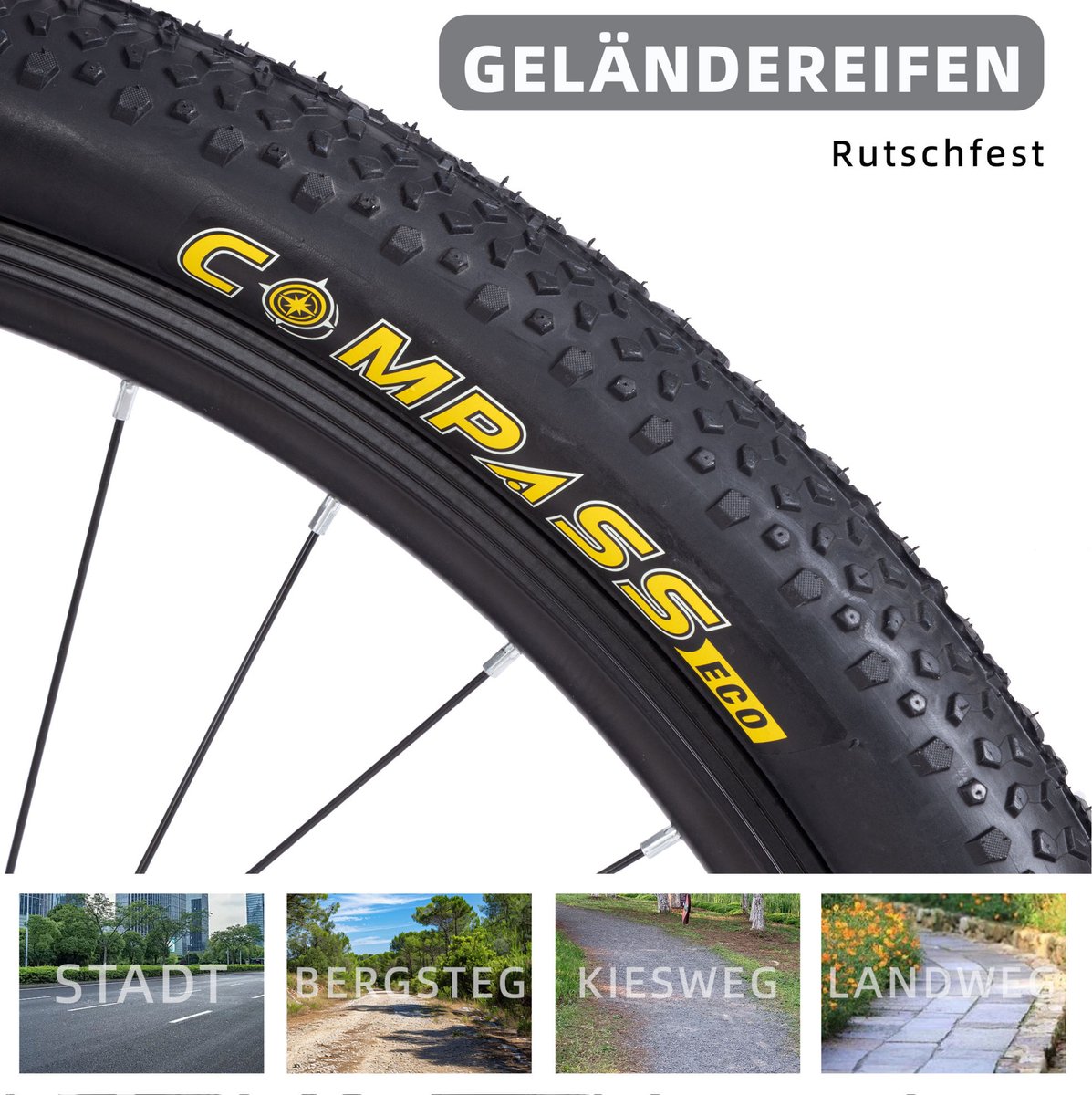 MIVRAY Mountainbike – 26 Inch – 21 Versnellingen Met Kettingschakeling – IJzeren Frame – Wit – Met Voorvorkvering En Schijfremmen