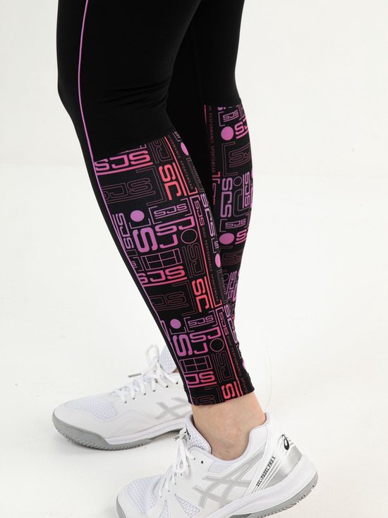 Sjeng Sports YVA Sportlegging Vrouwen - Padel Legging Vrouwen - Zwart - Maat: XS - 68% polyamide, 32% elastaan van Merkloos — afbeelding 5