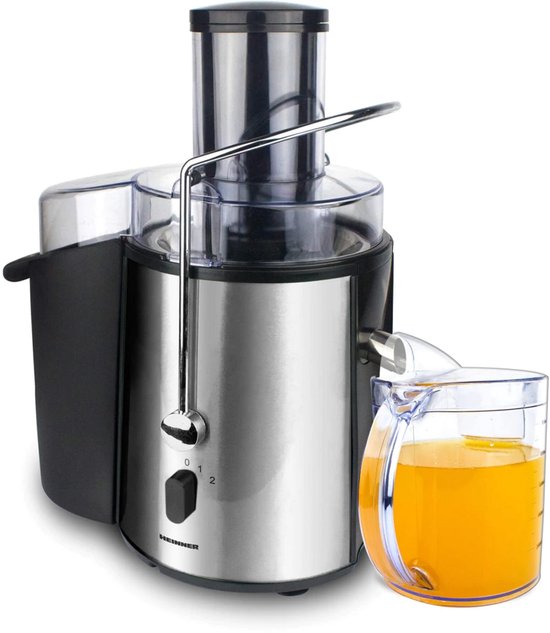 Heinner Sapcentrifuge - Elektrische Juicer van 1000 W - 2 Snelheden - Sapreservoir van 1 L - Pulpreservoir van 2 L - Uitneembare Vaatwasserbestendige Onderdelen - RVS van Heinner — afbeelding 2
