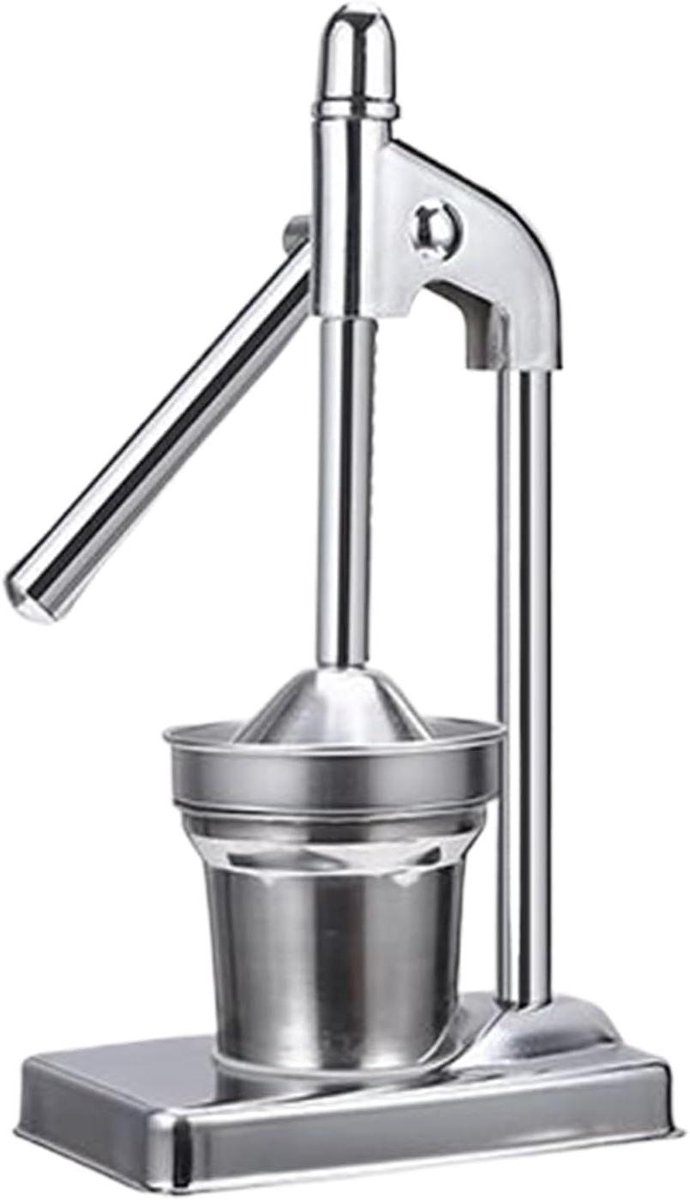 Citruspers RVS - Handpers Fruit - Sap Extraheren - Pulp en Pit Scheiding - 159D x 194B x 159H cm