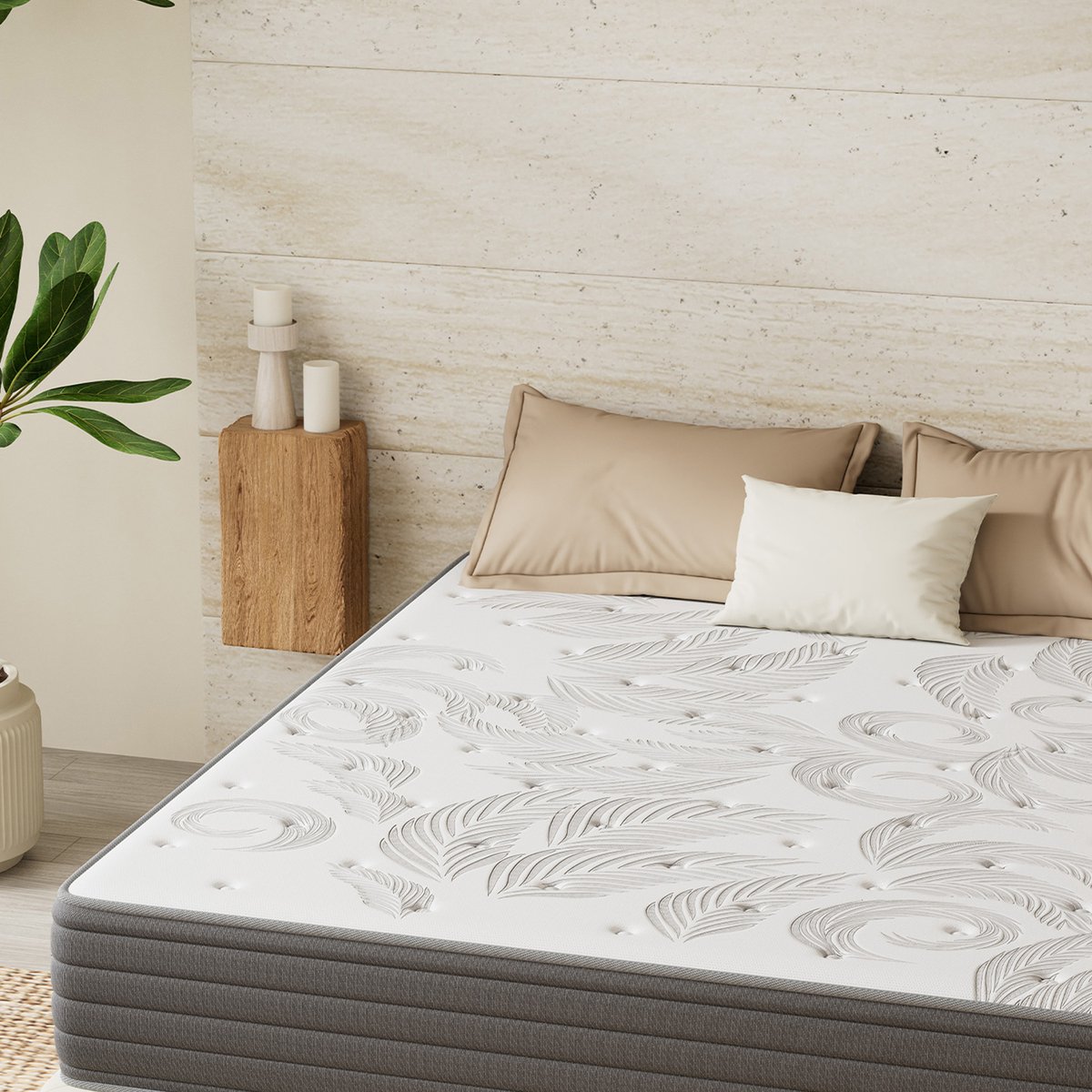 null Matras 140x190 7-Zones Pocketveringmatras - afbeelding 4