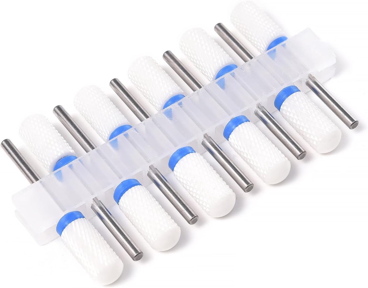 SnelShoppen - Professionele 10-delige Keramische Nagelboor Bits voor Elektrische Vijl, Toner Kop Bits voor Gel Nagellak, Acrylnagels Verwijderen, Cuti