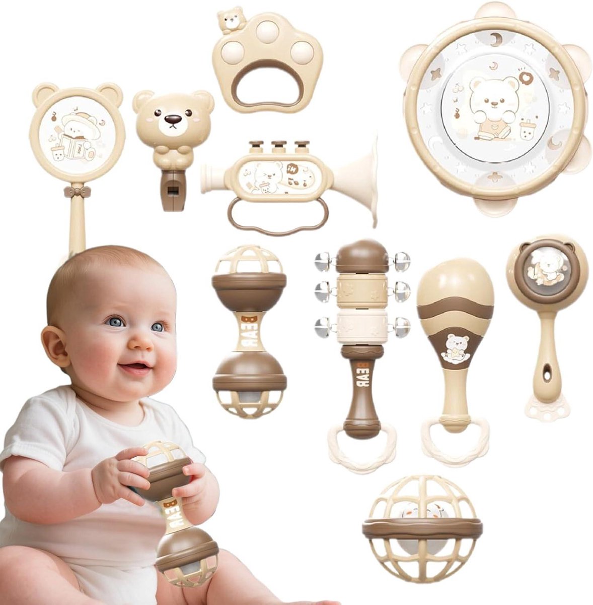 Muziek Instrumenten Set - Percussie Set Peuters - Vroege Educatie - Veilig Afgerond Ontwerp