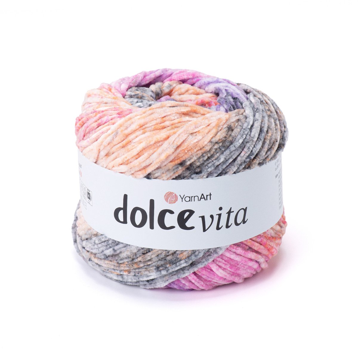 YarnArt Dolce Vita Chenille Verloopgaren - 100% Micropolyester - voor Truien en Vesten Haken en Breien - 150g / 260m - Kleur 3416