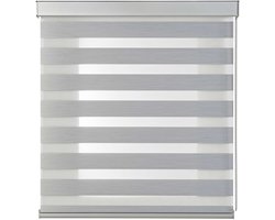 Storesdeco - Duo rolgrodijn met hoogwaardige aluminium afwerkingen, Grijs 200x250cm