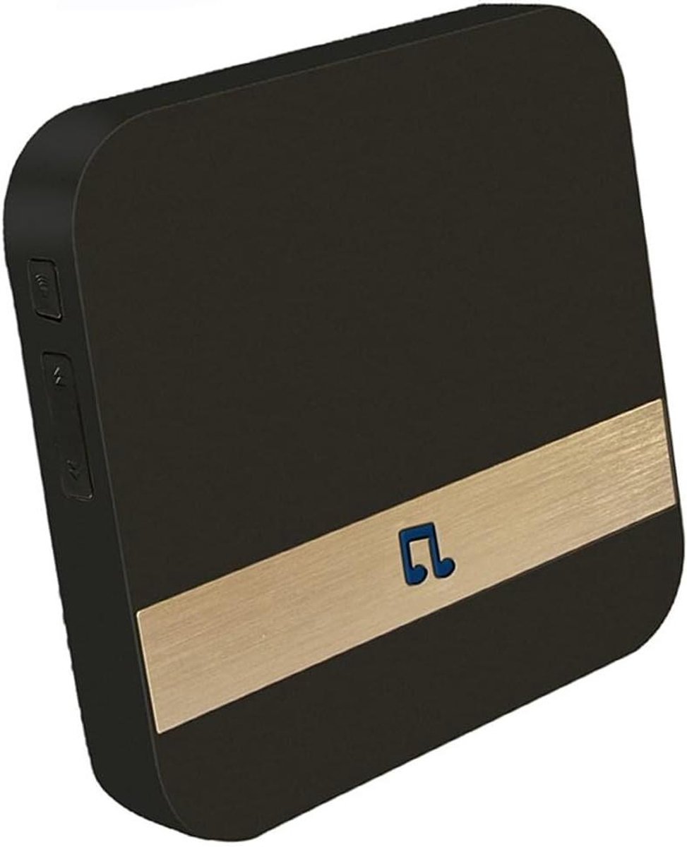Draadloze Deurbel - Bel met Camera - Bezoekers Ontvangen - Visuele Melding - 81 x 81 x 20 mm - Wit