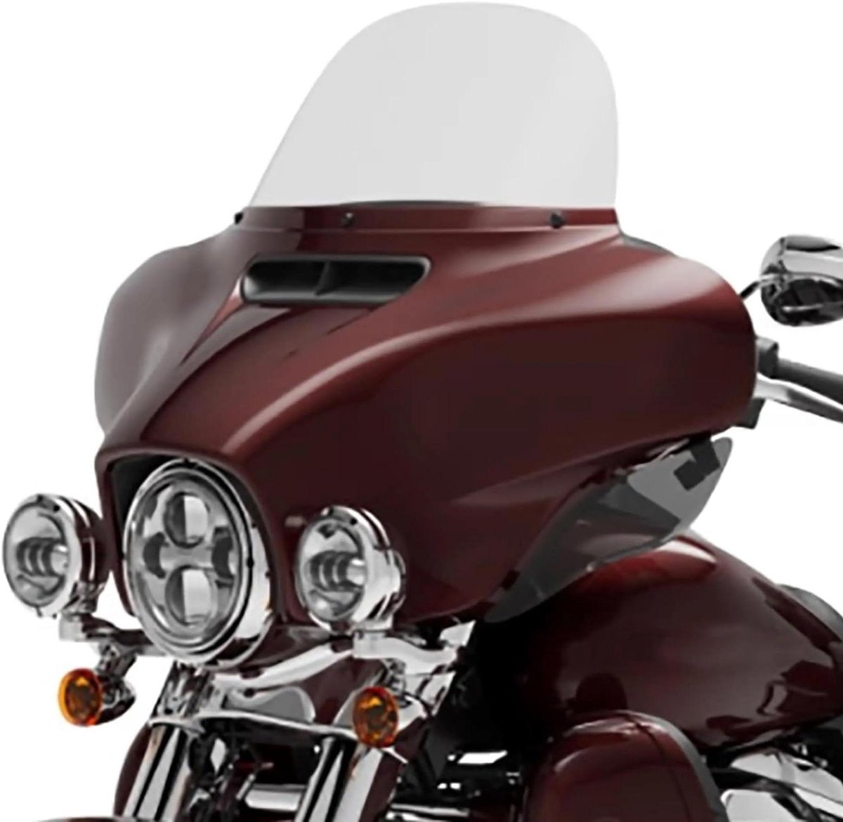Motorfiets Windscherm Deflector - Voorruit Extension Baffle - Comfortabel Rijden - Verstelbare Hoogte - Medium Hoge - One Color