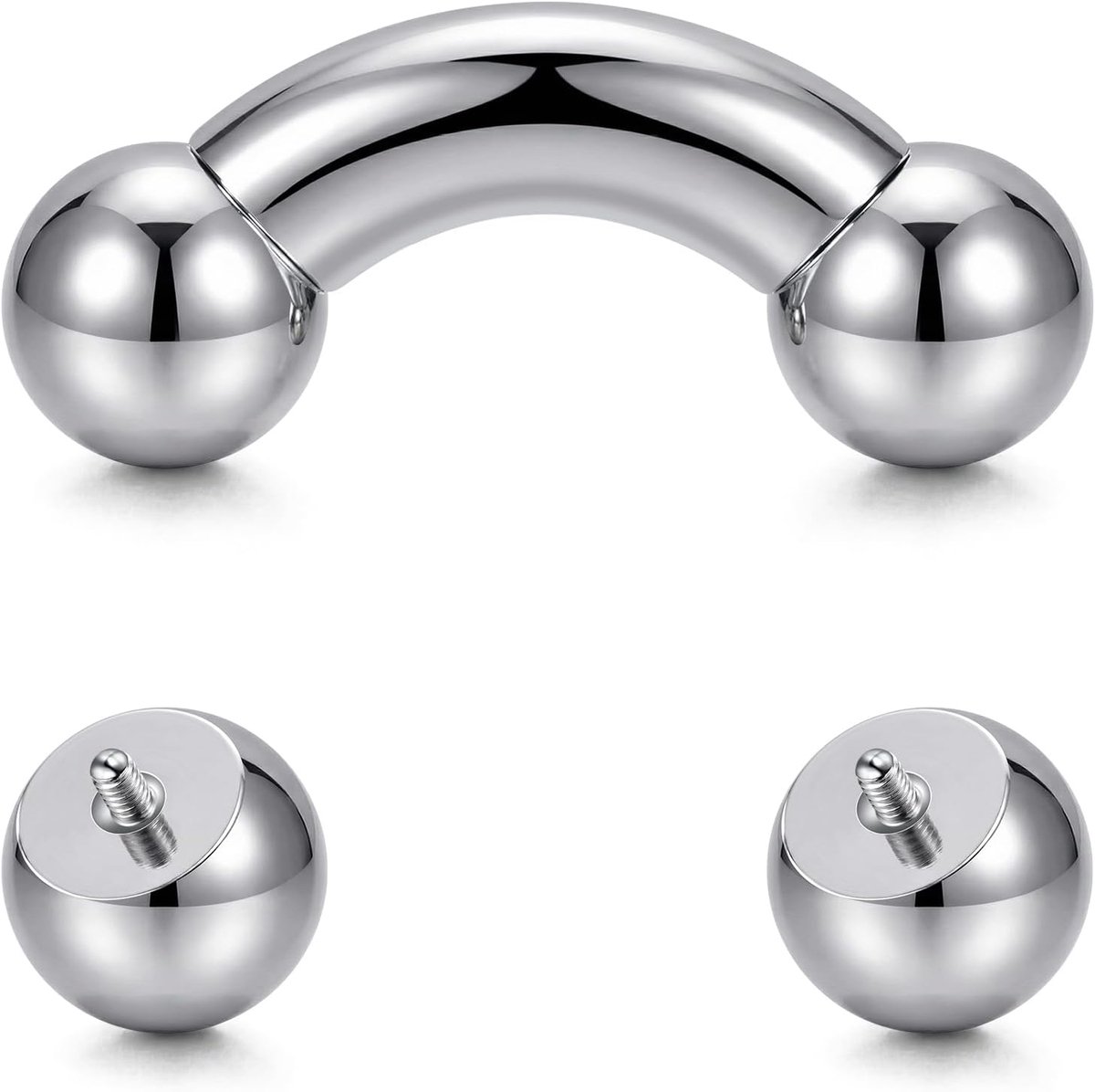 Barbell Piercing Prince Albert sieraden Pa Piercing, 14G 12G 10G 8G